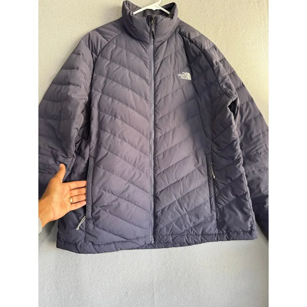 The North Face Jacket Womens Size XXL Blue 550 Down Puffer Quilted Winter - Picture 4 of 12